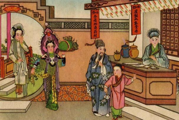 一组精美的《白蛇传》年画，出自天津杨柳青画社_百科TA说