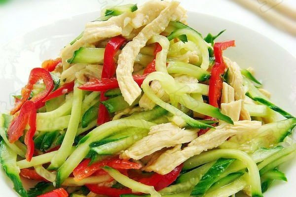 凉拌黄瓜鸡丝