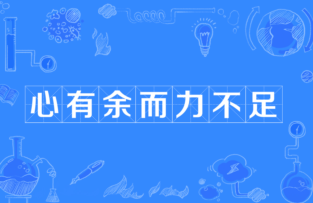 心有余而力不足