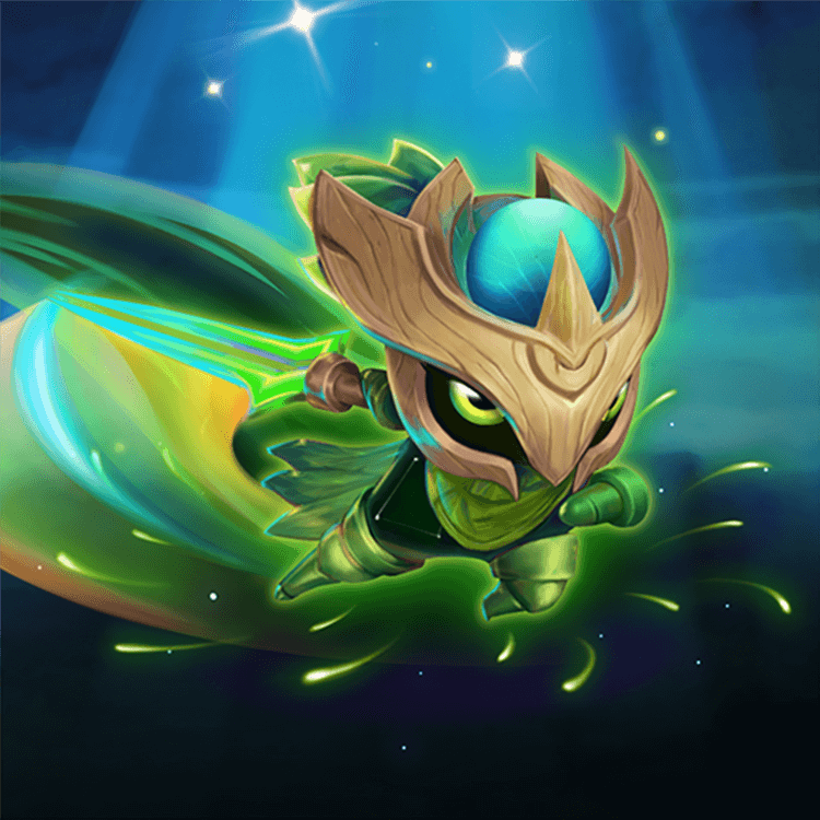  p>拂柳剑,游戏《英雄联盟》"云顶之弈"模式中的小小英雄. /p>