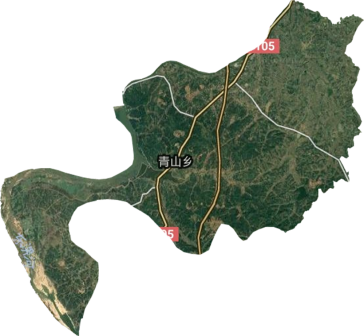 <p>青山乡卫星图