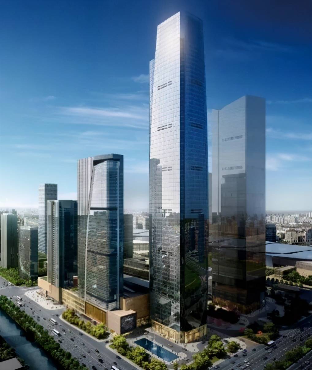 建筑面积44万平方米,总投资额50亿元,主体大楼高326