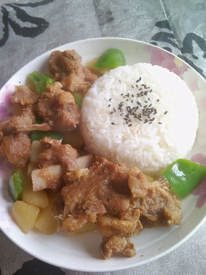 瑶柱排骨盖浇饭