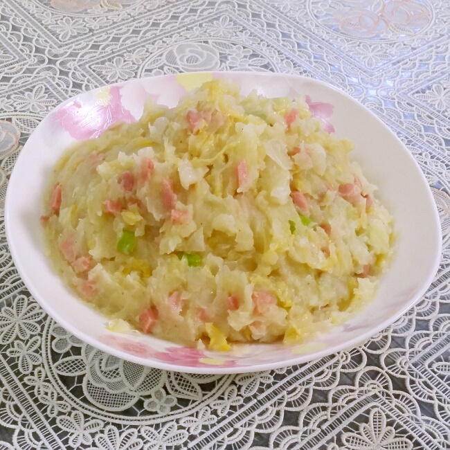 酸菜火腿土豆泥