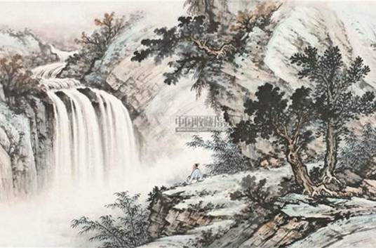 黄君璧秋山观瀑_百度百科