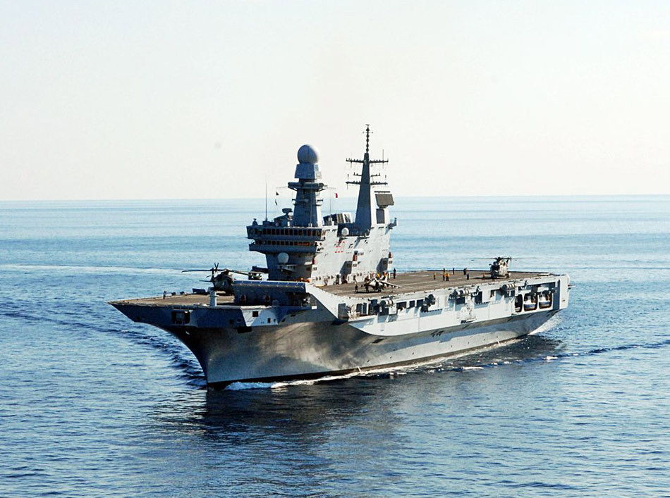 aircraft carrier cavour /b>),是意大利21世纪的第一艘新航母,将取代
