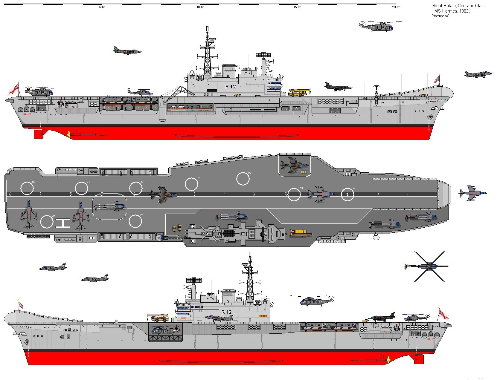  p>维拉特号航空母舰(英文:ins viraat,舷号:r22,原名:hms hermes