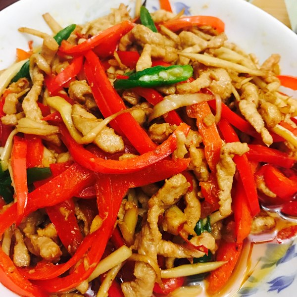 肉丝甜椒