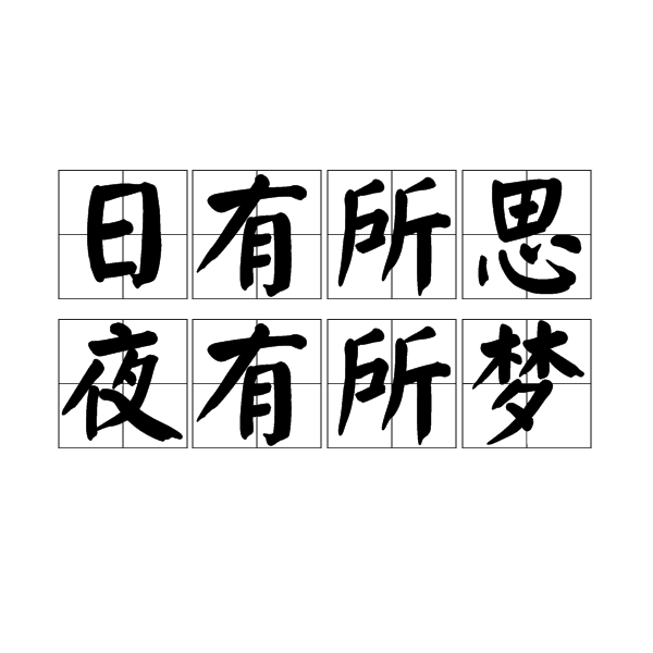 日有所思,夜有所梦