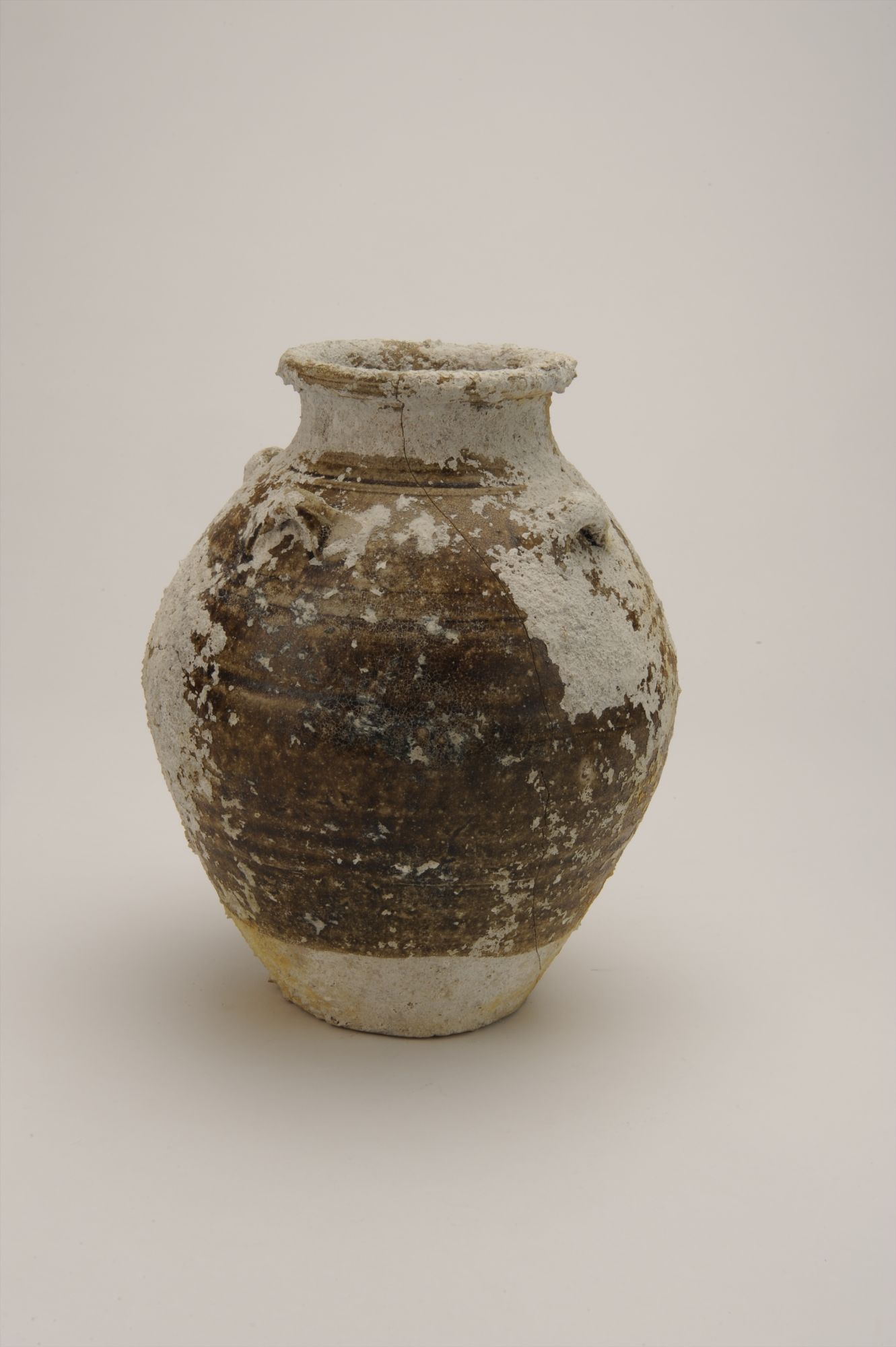 南宋酱釉四系陶罐