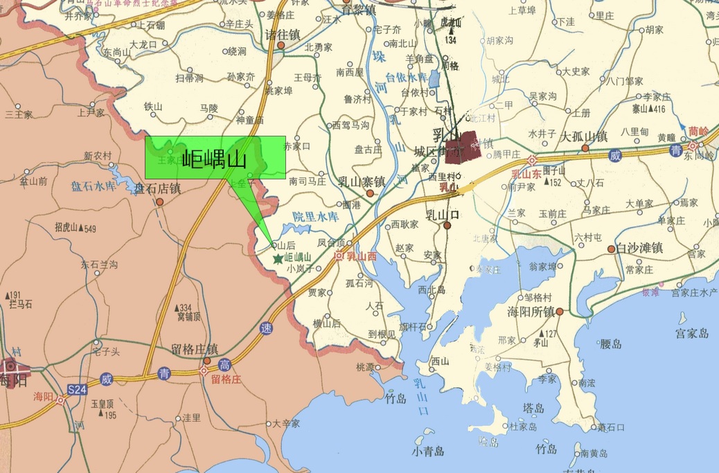  p>岠嵎山,位于中国山东省 a target="_blank" href="/item/乳山市