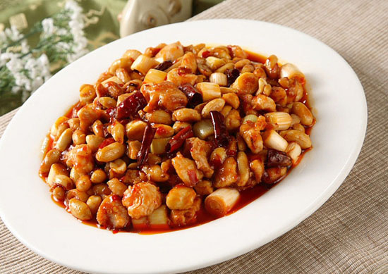 铁盘宫保兔肉丁