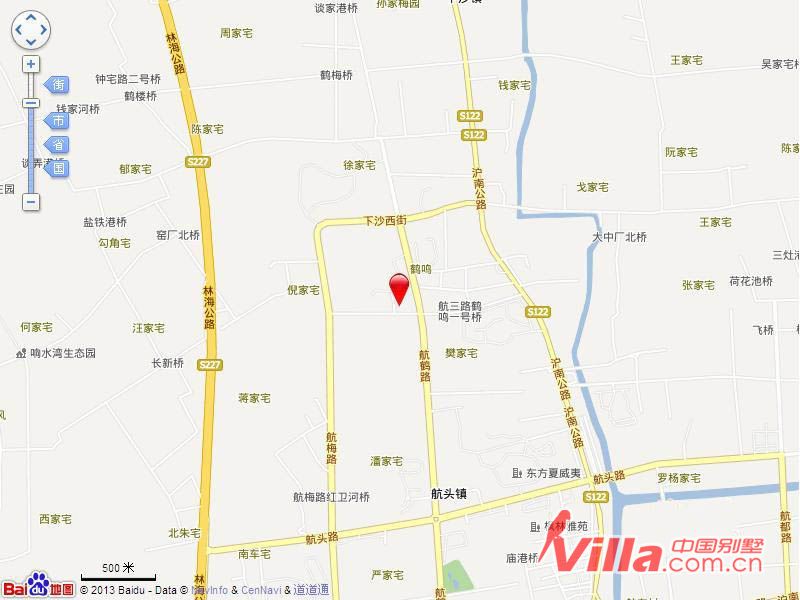 流域别墅地处浦东区航头板块,东临航鹤路,南靠航三公路,西达航梅路,与