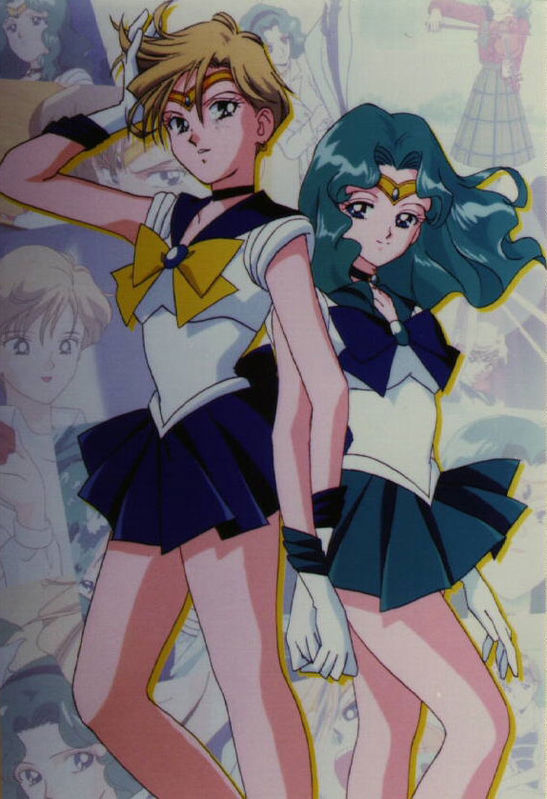 太古时代外部太阳系四战士之一的水手海王星,持有武器深海之镜