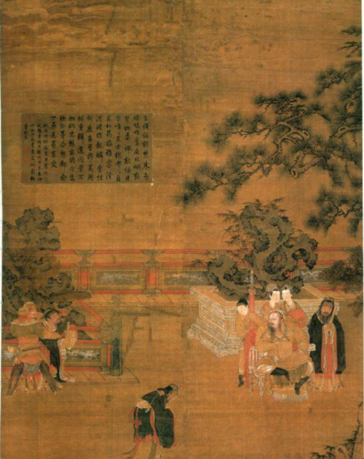 宋人画朱云折槛