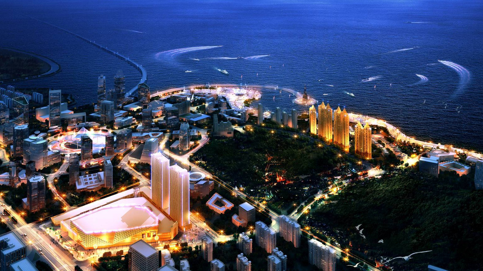 建筑面积约27万平方米,是万达集团在大连的顶级商业综合体