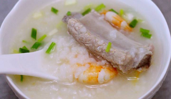 虾仁排骨粥