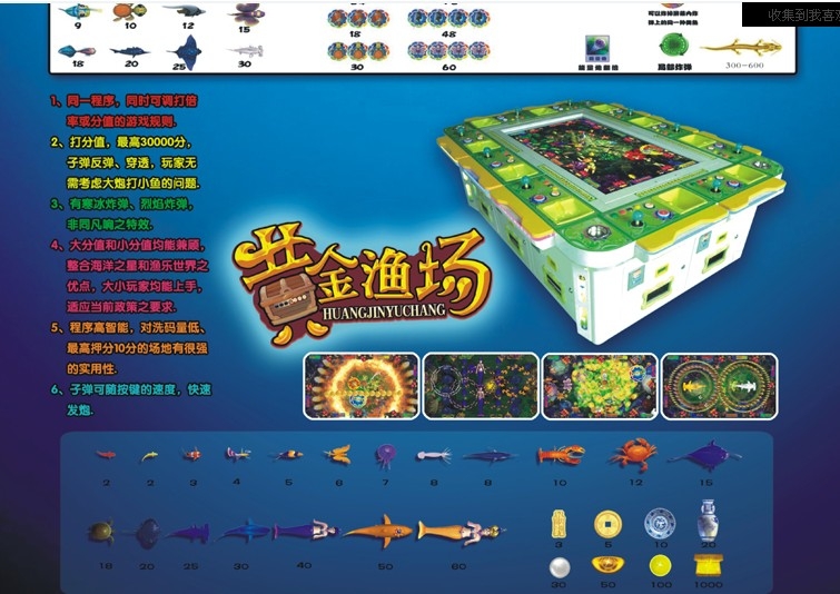 黄金渔场游戏机