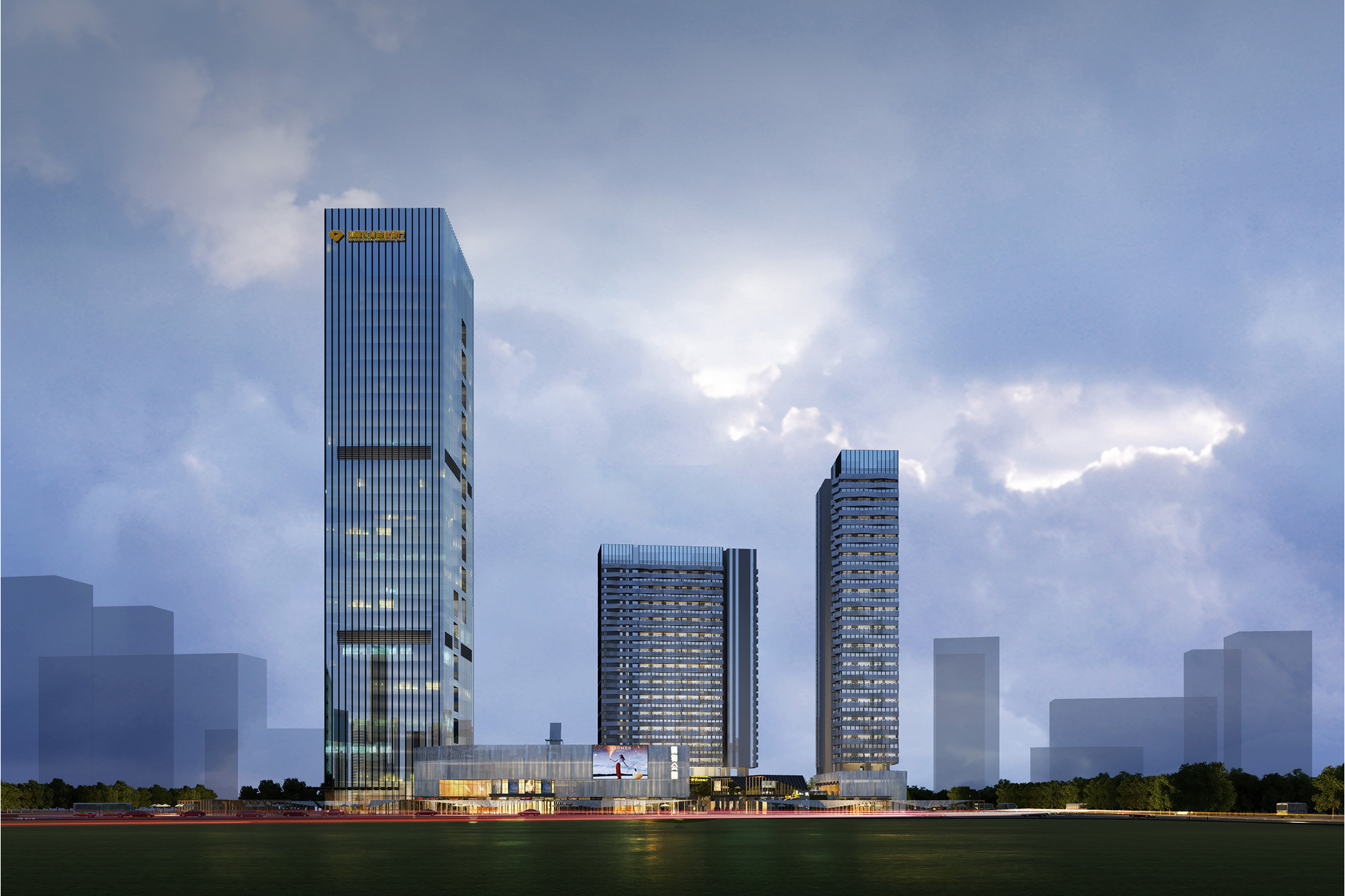  p>汕尾金融中心位于汕尾市区中央商务区汕可路与红海湾大道交汇处,由