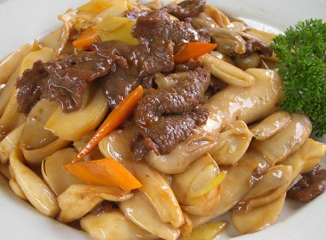 鲜菇炒牛肉