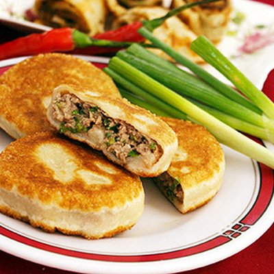 大葱肉馅饼