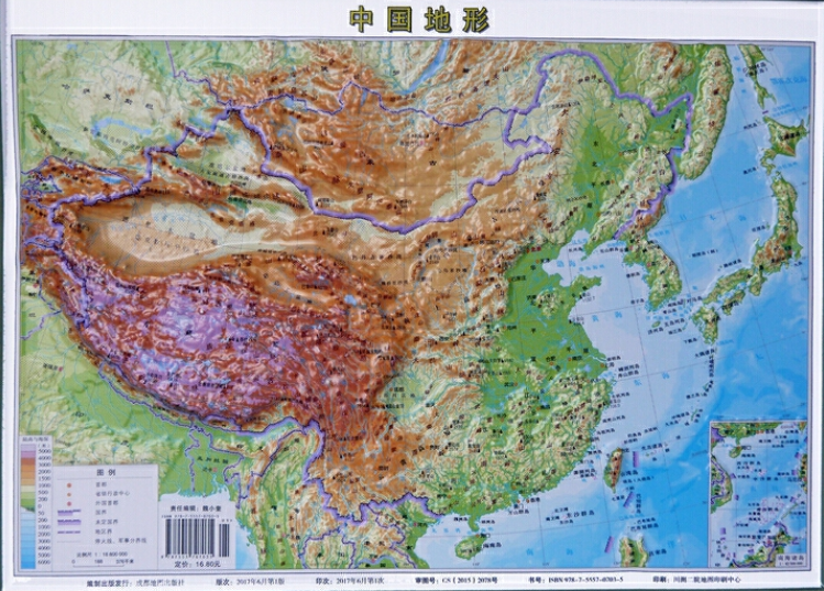 中国地形(16k立体版)