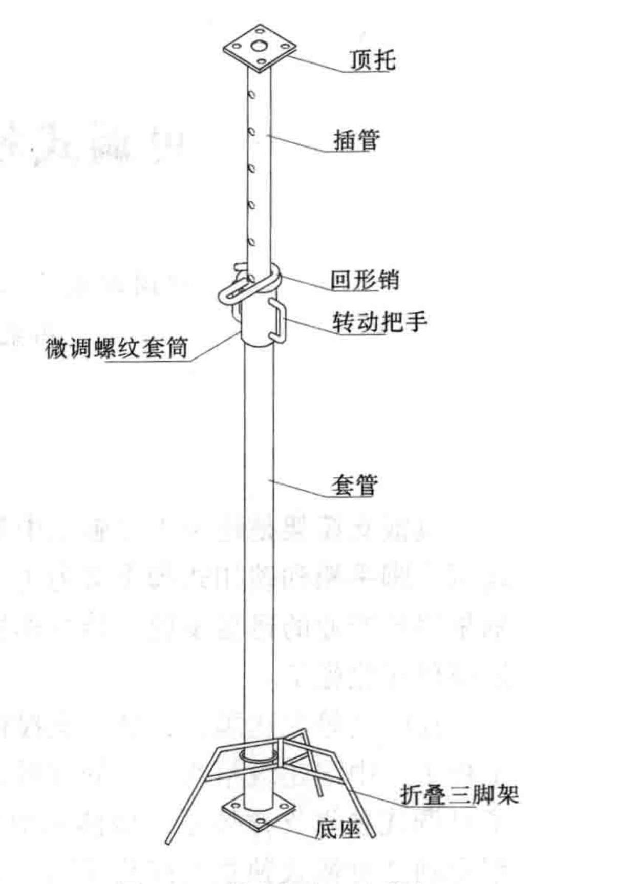 可调式独立支撑模板体系施工工法
