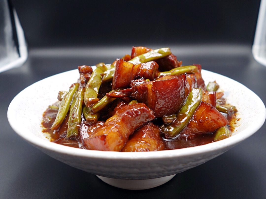 红烧肉豇豆
