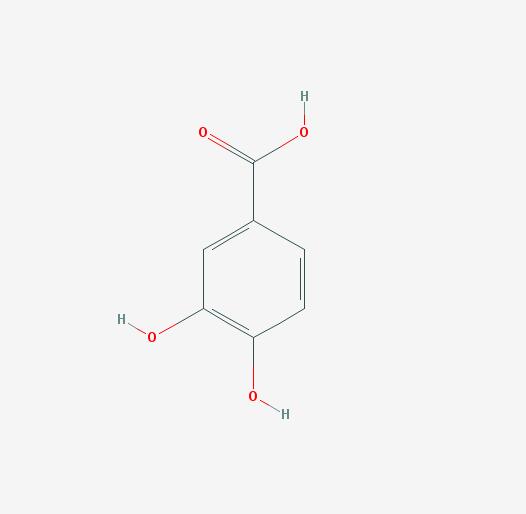  p>3,4-二羟基苯甲酸,分子式是c7h6o4,白色至微棕色针状结晶.