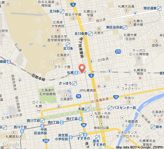 距离札幌市钟楼步行9分钟. /p>