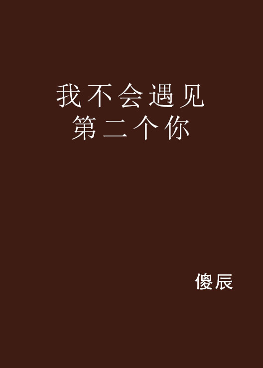 我不会遇见第二个你