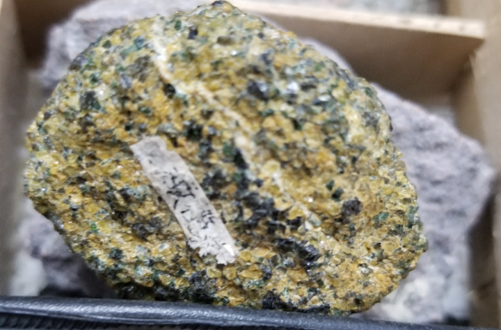  p>橄榄岩是存在于上地幔的一种岩石.