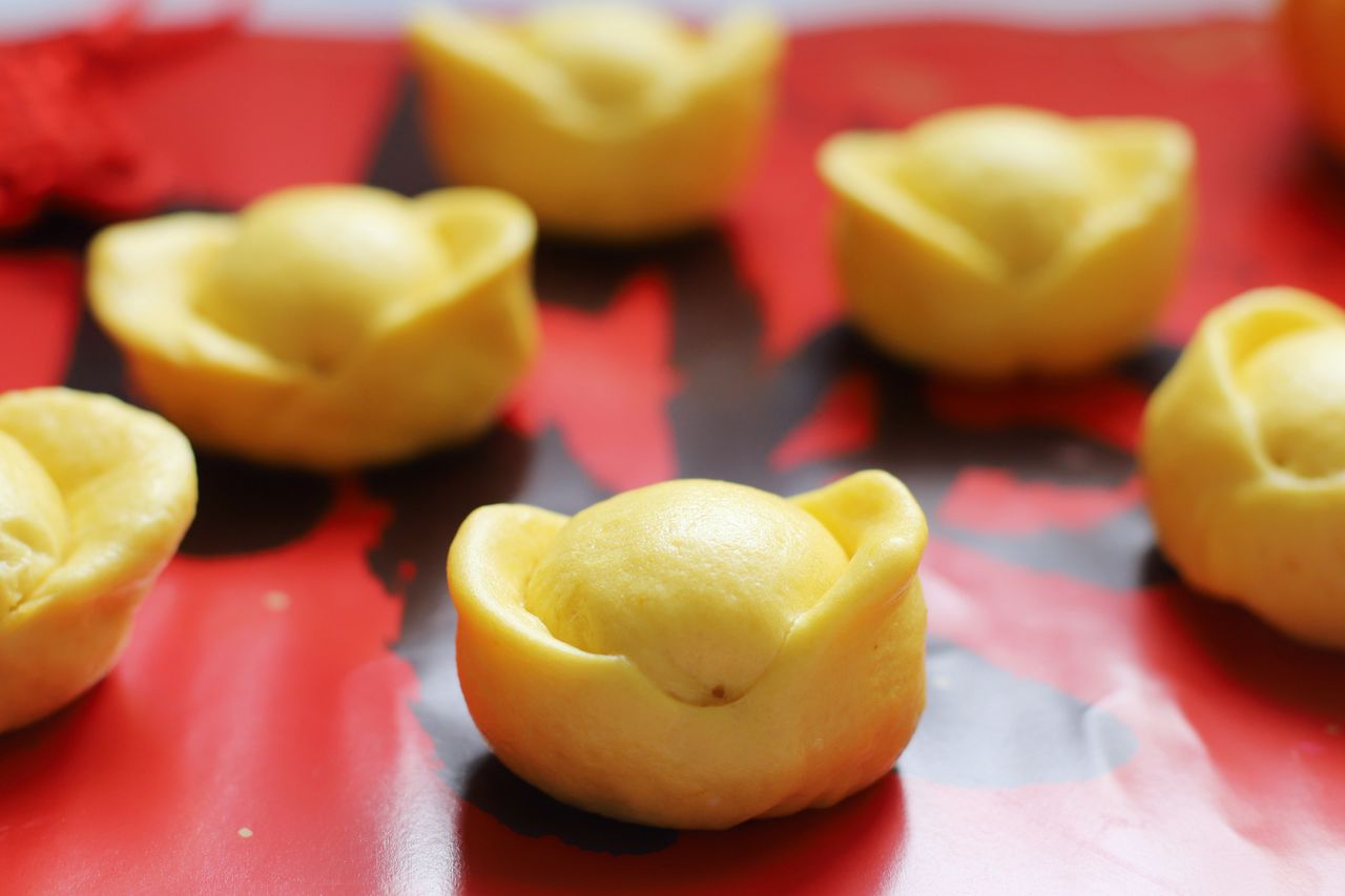 香烤金元宝馒头