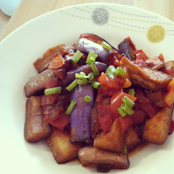 蒜炒紫茄