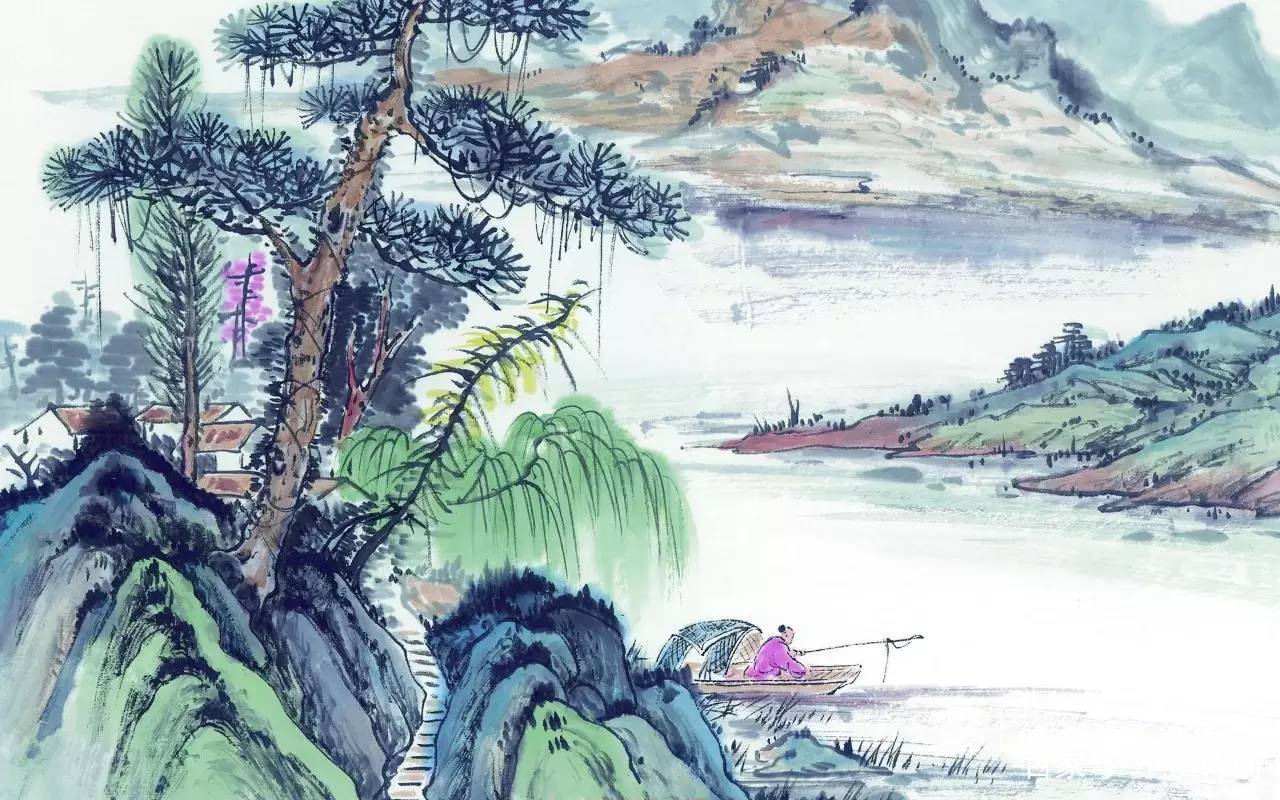 王维很有名的一首诗，读来如同欣赏一幅山水画，诗情画意美轮美奂_百科TA说