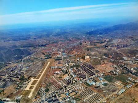 朝阳机场附近航拍