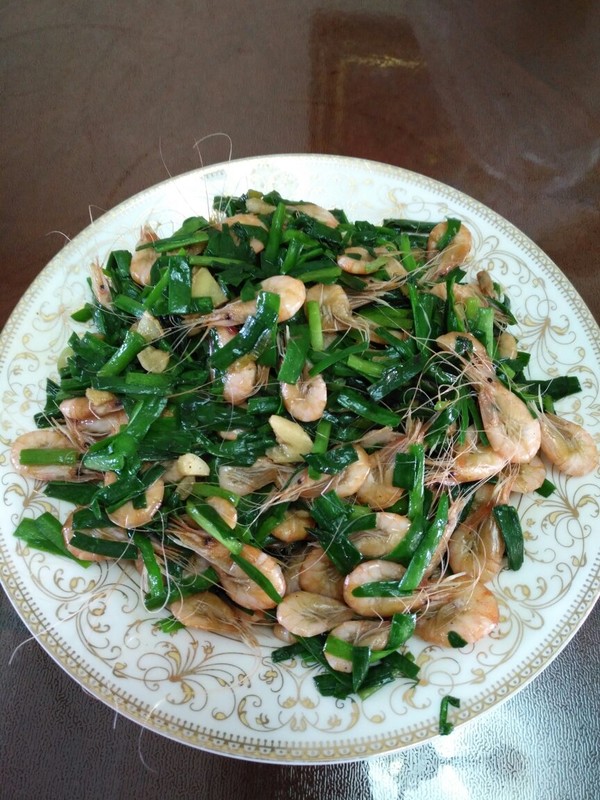 韭菜炒小虾