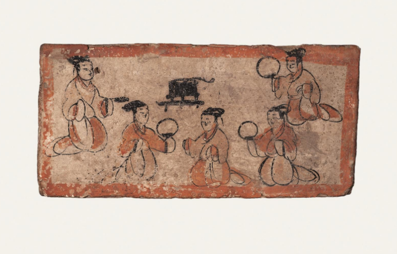魏晋"宴居图"壁画砖