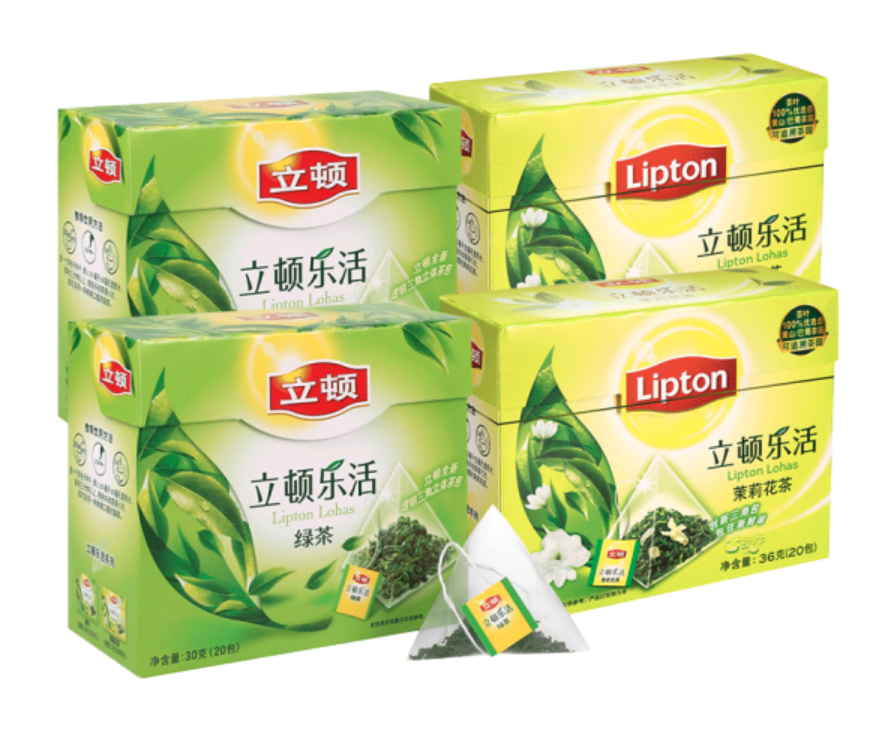 全新"立顿乐活"透明三角立体茶包