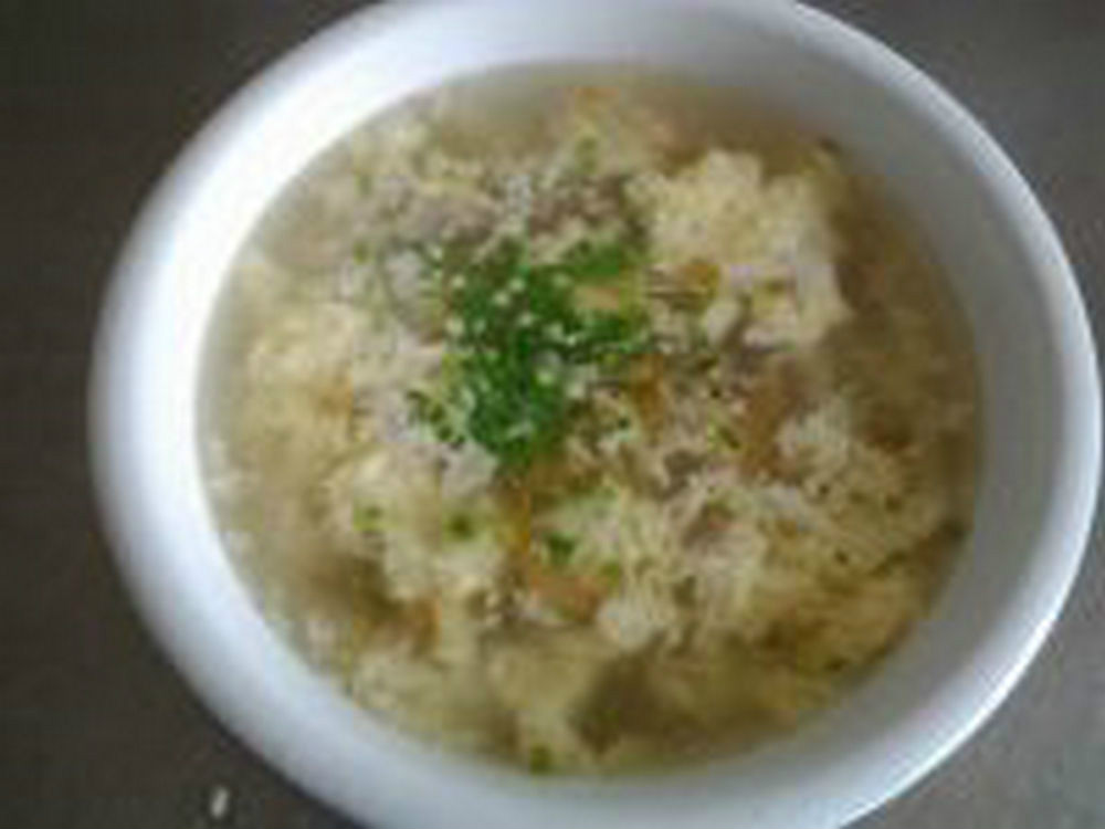 榨菜肉丝鸡蛋汤