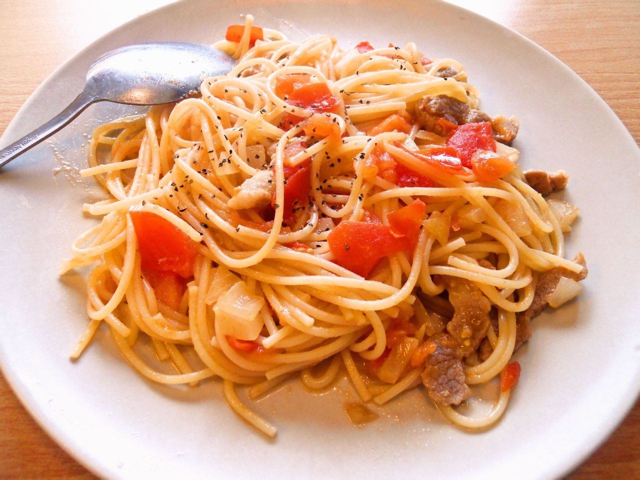 番茄里脊肉意粉