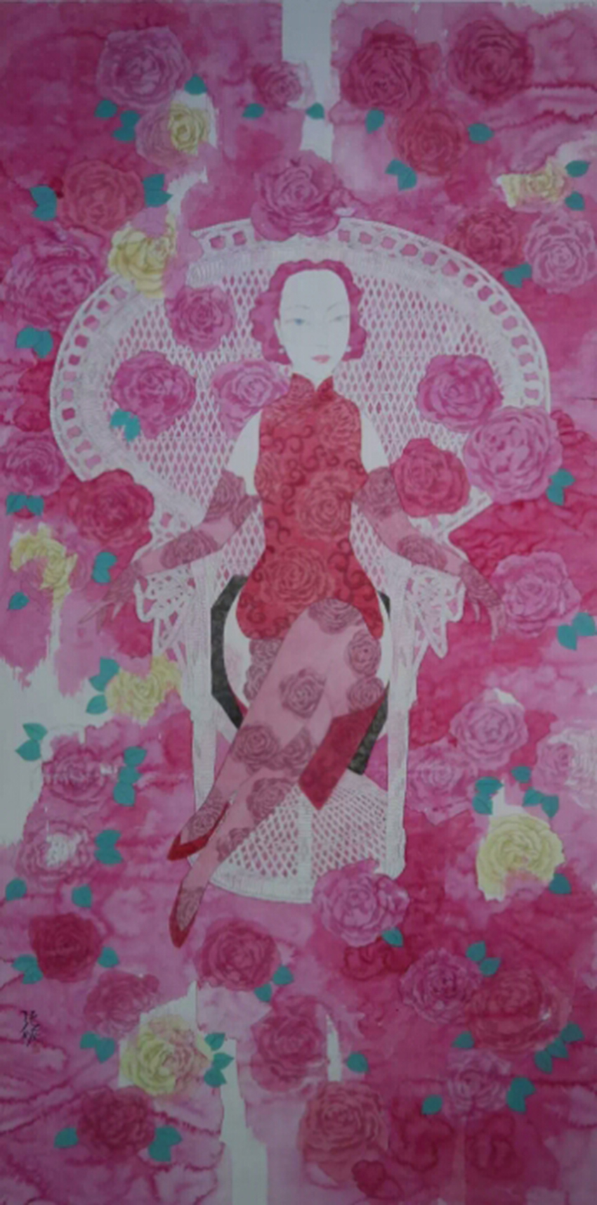 自幼随父张千一(上世纪60年代起师从林风眠先生)学习艺术与绘画.