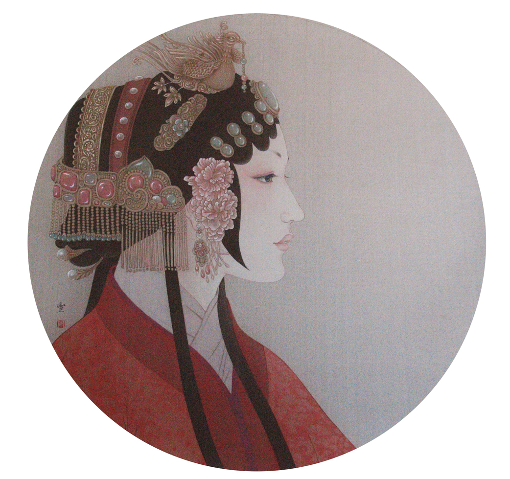 周雪工笔花旦,工笔花旦_大山谷图库