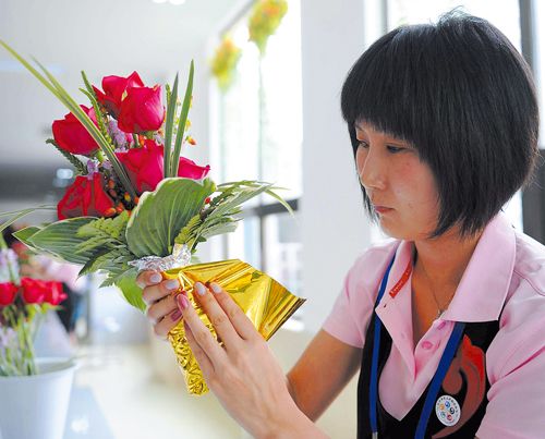 北京奥运会颁奖花束