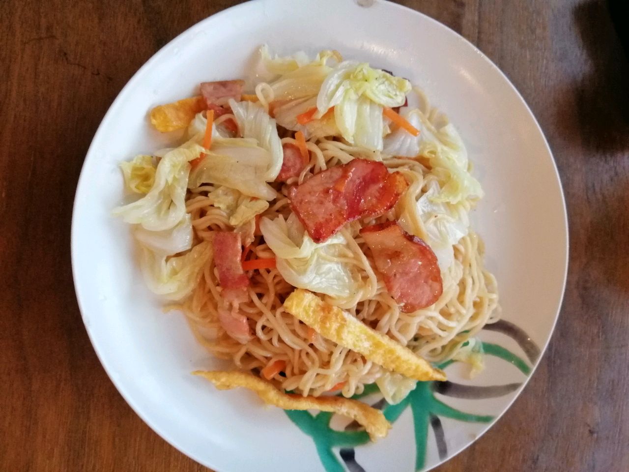 孜然培根炒细面