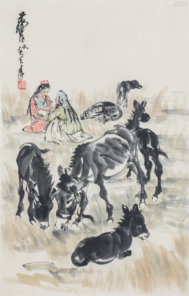黄胄（中国近现代中国画、人物画家、收藏家、社会活动家）_百度百科