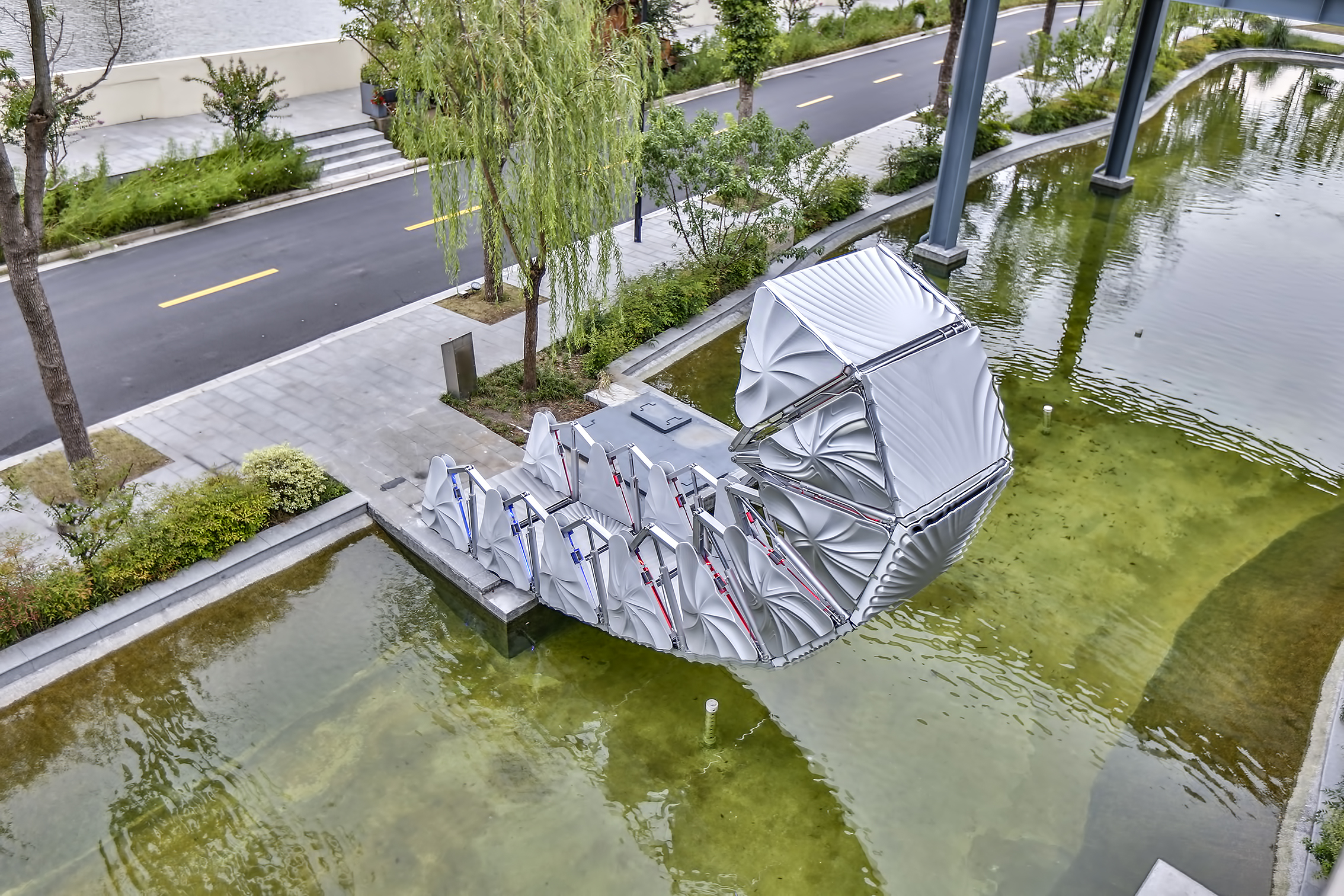 3d打印可伸缩景观人行桥