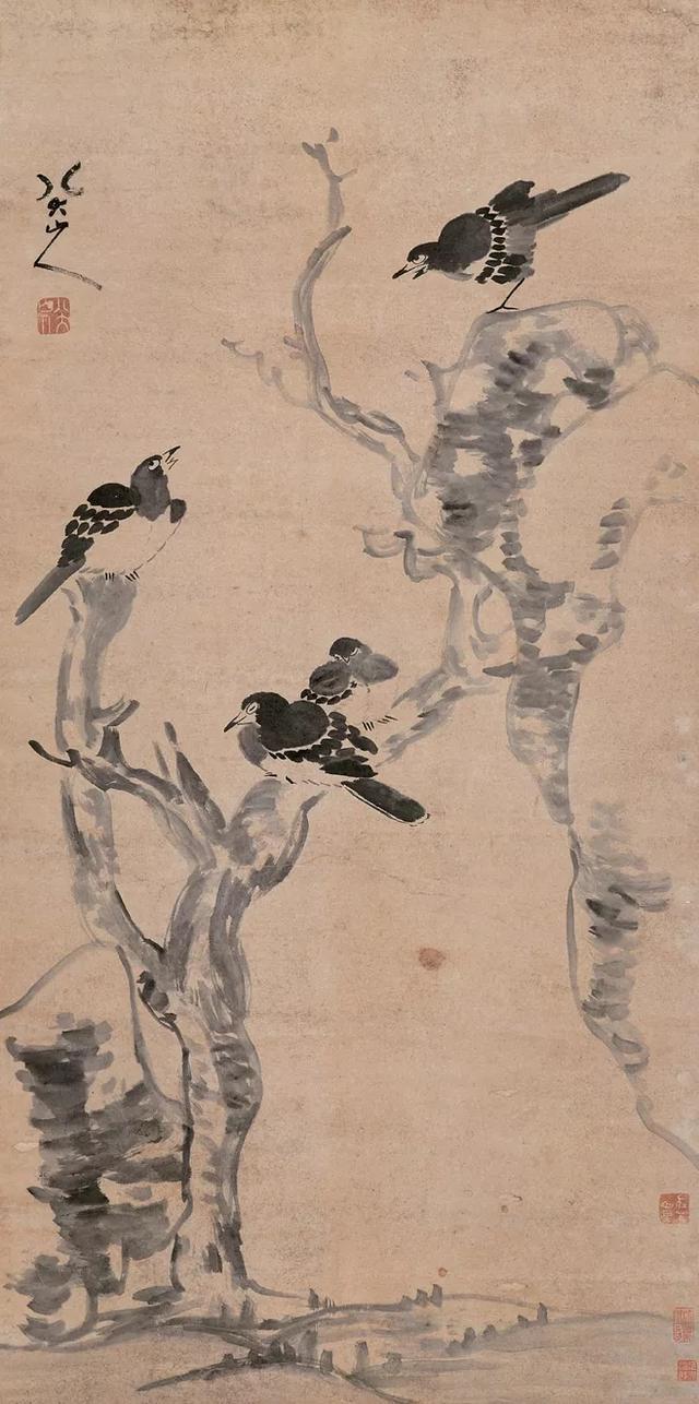 最贵的八大山人名画《竹石鸳鸯图》（1.18亿元）_百科TA说