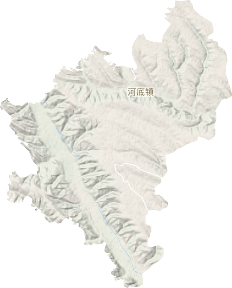 <p>河底镇地形图