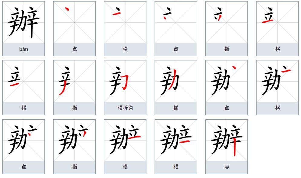  p>办(拼音:bàn)为汉语一级通用规范汉字(常用字).